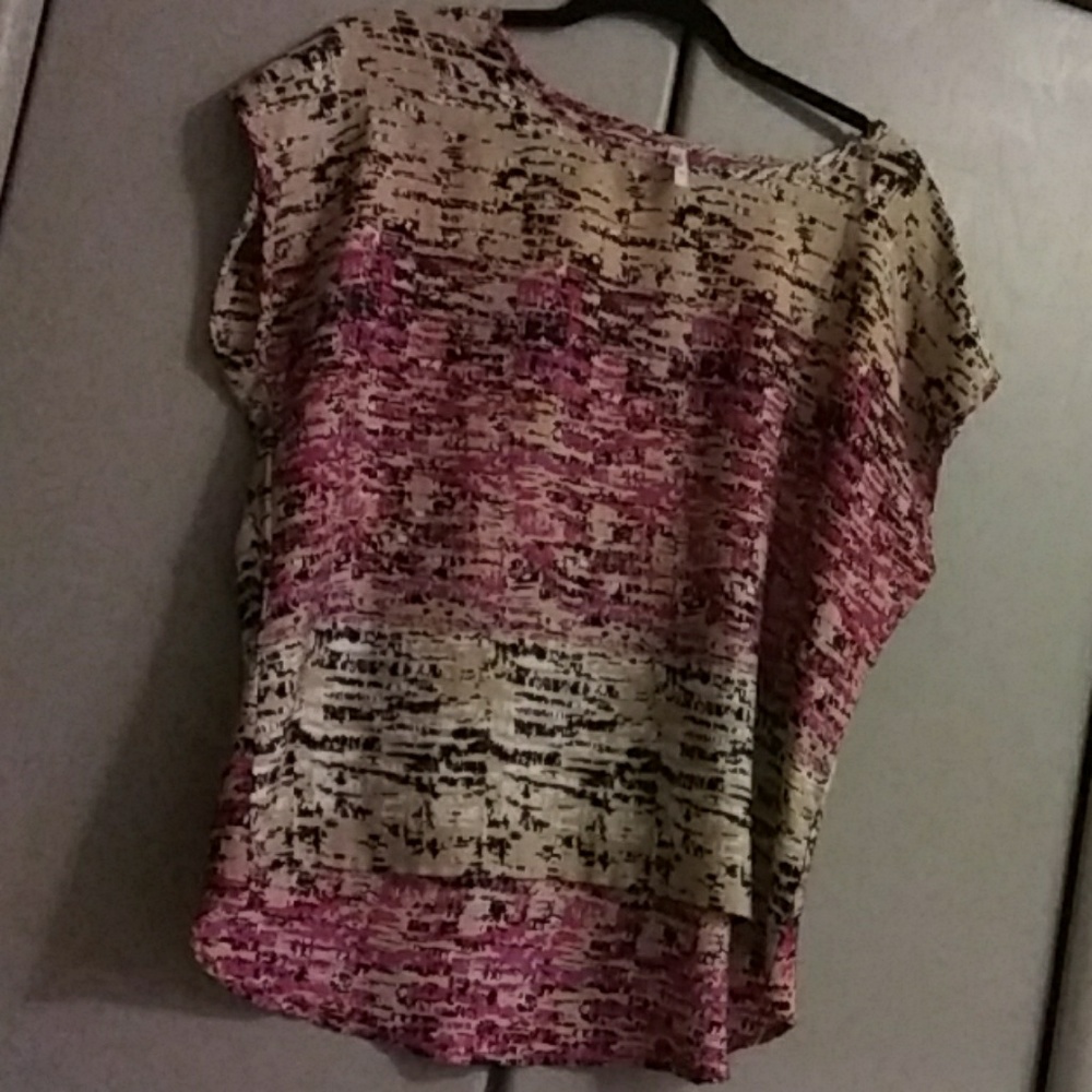 Fushia Printed Blouse